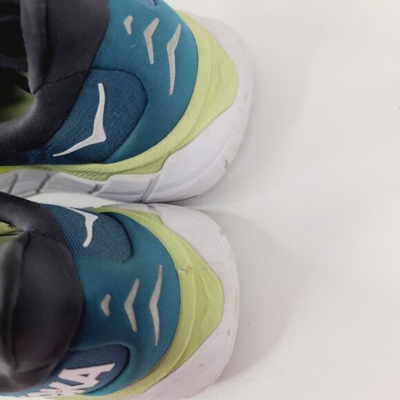 Hoka One One Men\'s Teal White Arahi 6 Low Top Athletic Running Shoes Size 10D